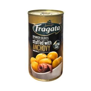 ACEITUNA MANZANILLA CON ANCHOAS 5.04 OZ FRAGATA