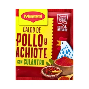 CALDO DE POLLO Y ACHIOTE CON CULANTRO 4 UNI DE 8 GR MAGGI