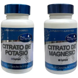 2 Pack Citrato De Magnesio Y Potasio 60cap C/u Keep Natural