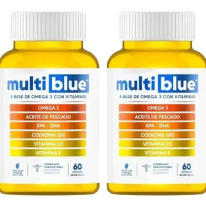 2 Pack Omega 3 Con Vitaminas 120 Capsulas - Multiblue